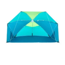 3-person Sun Shelter Beach Parasol UPF50+ Iwiko 180 - Blue Yellow -Outdoor Camping Store k0aecc269ab0afe281dd9bea23f80ac30