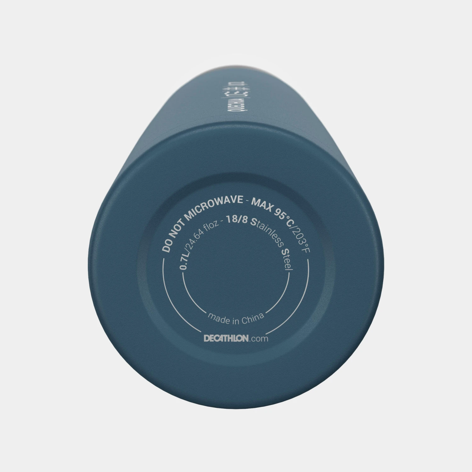 Quechua Stainless Steel Isothermal Hiking Bottle 0.7 Litre Blue 9 Quechua Stainless Steel Isothermal Hiking Bottle 0.7 Litre Blue - Image 9