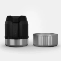 Quechua Stainless Steel Isothermal Food Box For Hiking MH500 0.8 L With Bowl Black -Outdoor Camping Store k65696e8c1e3be71e5d620f434004ef50