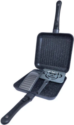 RidgeMonkey Connect Pan & Griddle XXL Granite Edition (RM781) -Outdoor Camping Store k8ab763671cb8738260db4e14bea35588