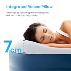 King Comfort Plus Air Bed – Navy/White -Outdoor Camping Store k94df78e488568a986aea9dafbf2a598f