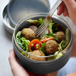 Black+Blum Glass Lunch Bowl 750ml Slate -Outdoor Camping Store ka30c0fb816a5750177f277e6ddf4ef37