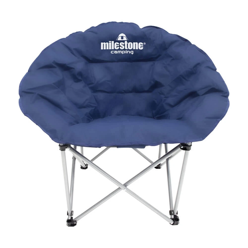 Milestone Navy Blue Deluxe Moon Chair 2 Milestone Navy Blue Deluxe Moon Chair - Image 2