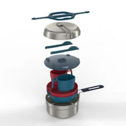 Quechua Stainless Steel Camping Cook Set