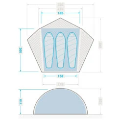 3 Man Dome Trekking Tent - MT900 17 3 Man Dome Trekking Tent - MT900 -Outdoor Camping Store kd820af0f861d344440f1cee721775940