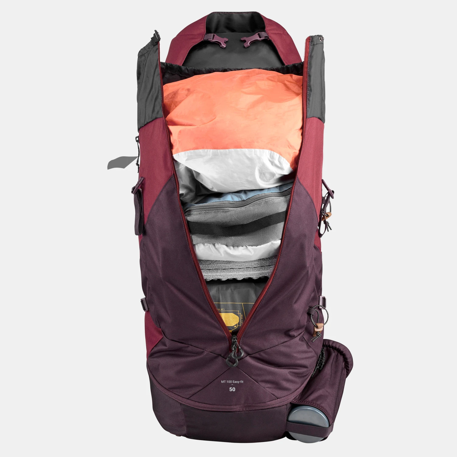 Women's Trekking 50 L Backpack MT100 Easyfit 8 Women's Trekking 50 L Backpack MT100 Easyfit - Image 8