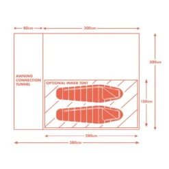 Kamper Compact Pole & Sleeve Driveaway Campervan Awning -Outdoor Camping Store kff9b410ba64a3f14bc2e36987da7a64f